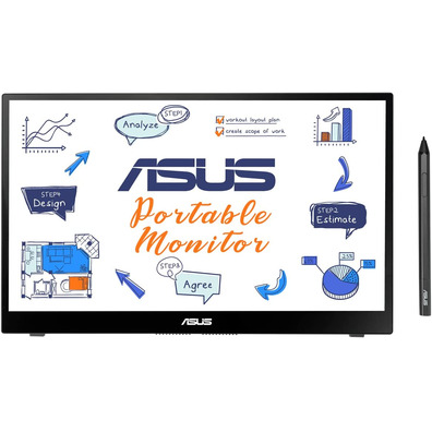 Monitor LED Asus Zen Screen MB14AHD 14'' Negro