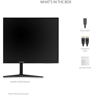 Monitor LED Viewsonic VX2418 24'' Negro