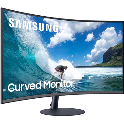 Monitor Profesional Curvo Samsung C27T550FDR 27" Full HD Multimedia Azul Gris Oscuro