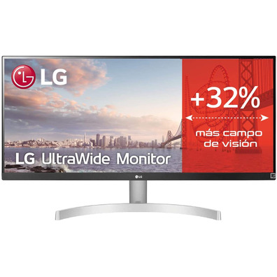 Monitor Ultrapanorámico Profesional LG 29WN600-W 29"/Full HD/Multimedia Plata