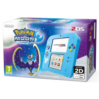 Nintendo 2ds Azul + Pokemon Luna