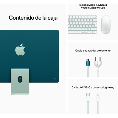 Ordenador Apple iMac 24'' Retina M1/8GB/256GB SSD Green 2021