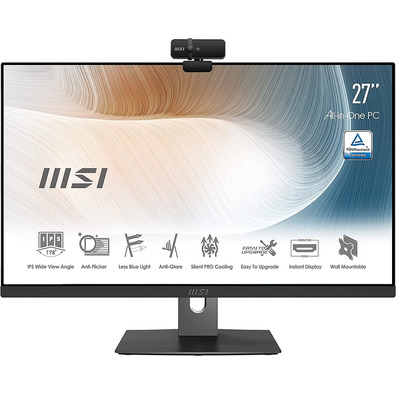 Ordenador MSI AiO AM271P 11M(Modern)-025EU i7/16GB/256GB+1 TB/27''