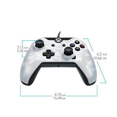 PDP MANDO CON CABLE Camuflaje Blanco (XBOX ONE/PC) OFICIAL