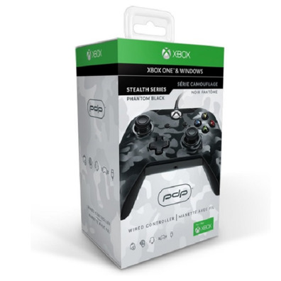 Pdp Mando con cable Phantom Black (xbox one/PC) oficial