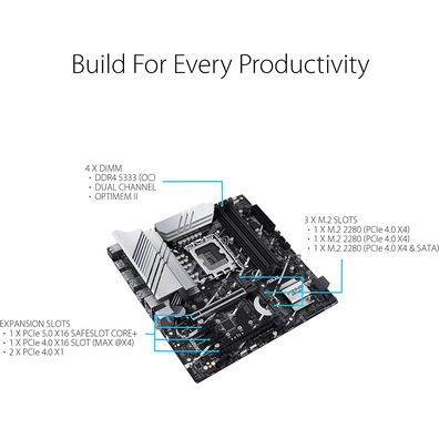 Placa Base ASUS 1700 Prime Z790M-Plus D4