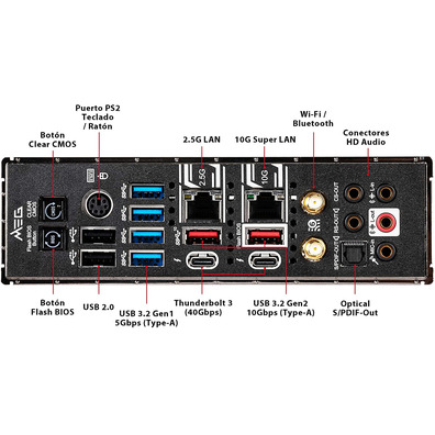 Placa Base MSI 1200 MEG Z490 Goodlike