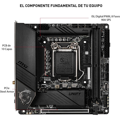 Placa Base MSI MEG Z490I Unify 1200