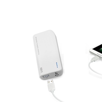 Powerbank 5000 mAh Blanca para Smartphones SBS