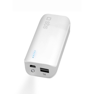 Powerbank 6600 mAh Blanco SBS