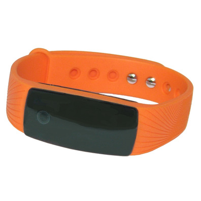 Pulsera Fitness Leotec Touch Pulse Naranja