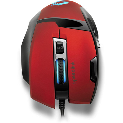 Ratón Gaming Speedlink Vades 4800 DPI Óptico Red