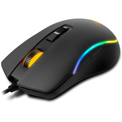 Ratón Krom Kane RGB Negro