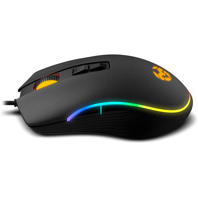 Ratón Krom Kane RGB Negro