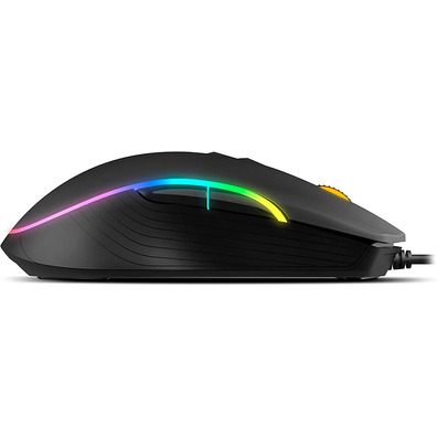 Ratón Krom Kane RGB Negro