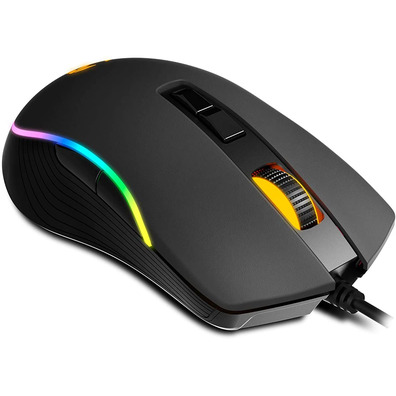 Ratón Krom Kane RGB Negro