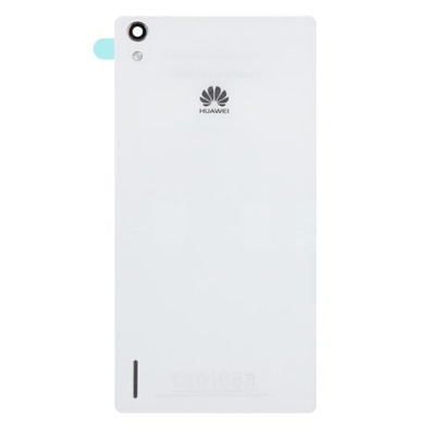 Repuesto Tapa de Batería con Adhesivo Huawei P7 Blanco