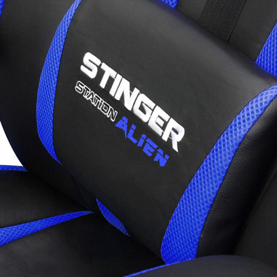 Silla Gamer Woxter Stinger Station Alien Negro-Azul