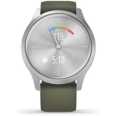 Smartwatch Garmin Vívomove Style GPS Plata y Verde