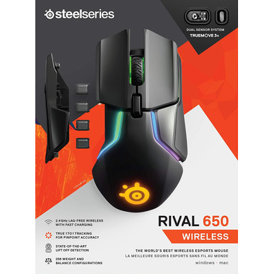 Steelseries Rival 650 Inalámbrico Óptico