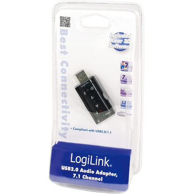 Tarjeta de Sonido Logilink 7.1 USB UA0078