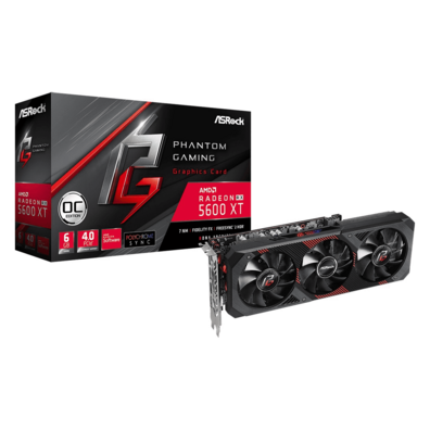 Tarjeta Gráfica Asrock RX5600 XT Phantom Gaming D3 6GB OC