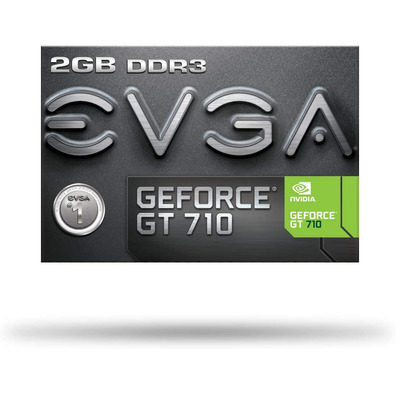 Tarjeta Gráfica EVGA GeForce GT 710/2GB DDR3 Perfil Bajo