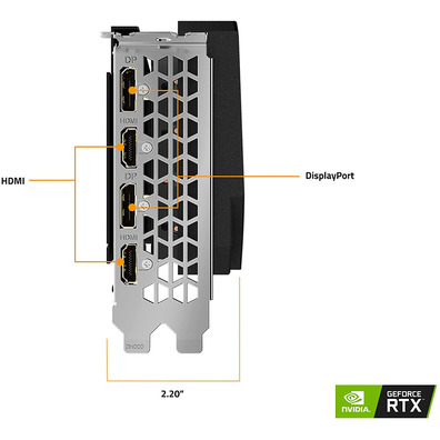 Tarjeta Gráfica Gigabyte RTX 3060 TI Aorus Elite 8GB LHR GDDR6