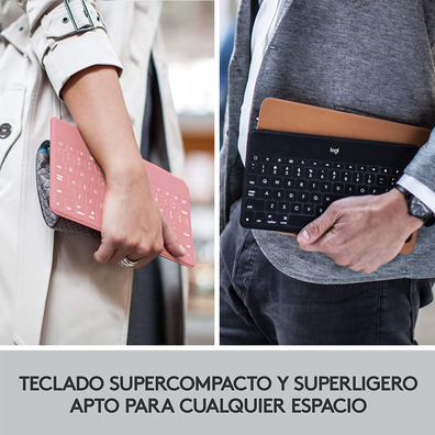 Teclado Bluetooth Logitech Keys-to-Go iPhone/iPad Rosa