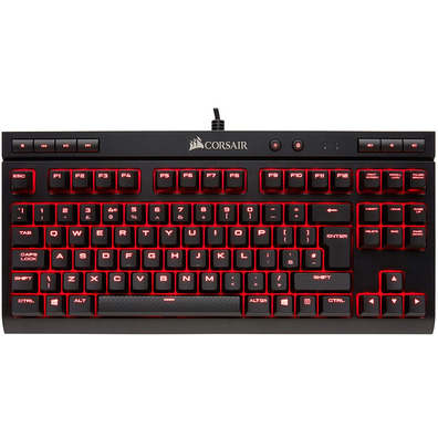 Teclado Corsair K63 Negro/Rojo