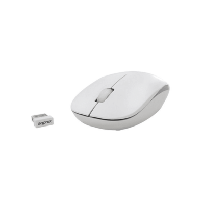 Teclado + Ratón Approx APPKBWELEGANT Wireless USB Gris/Blanco