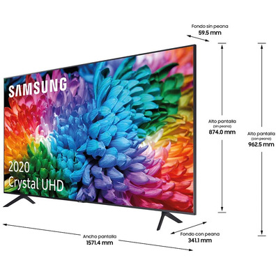 Televisor Samsung 70TU7105 70" Ultra HD 4K/Smart TV/WiFi