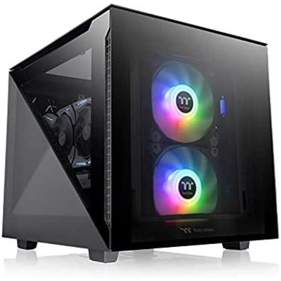 Torre Micro-ATX Thermaltake Divider 200 TG Negro