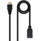 Cable HDMI 2.0 a HDMI-A Nanocable 1m Negro