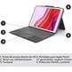 Funda con Teclado Logitech Combo Touch iPad (7ª y 8ª Gen) 10.2" Gris