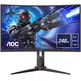 Monitor Gaming Curvo AOC C32G2ZE 31.5" Full HD Negro