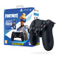 Pack Dualshock 4 V2 Negro + Neo Versa Fornite