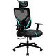 Silla Ergonómica Thunder X3 Yama 1 Negro/Cyan