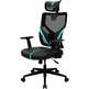 Silla Ergonómica Thunder X3 Yama 1 Negro/Cyan