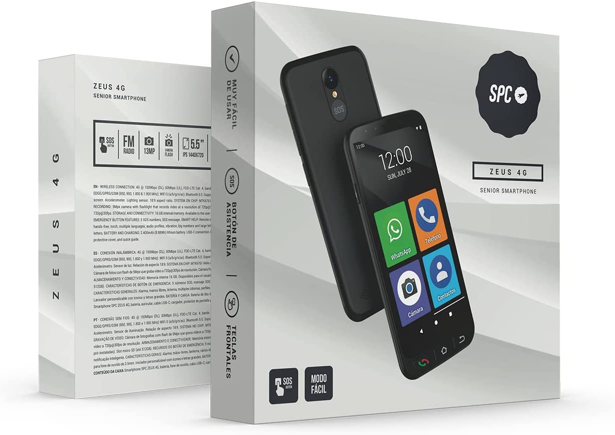 SPC Zeus 4G Pro: El AUTENTICO SMARTPHONE para personas mayores