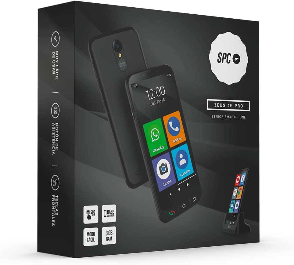 SPC Zeus 4G 14 cm (5.5) SIM doble Android 11 Go Edition USB Tipo C 1 GB 16  GB 2400 mAh negro, Envío 48/72 horas