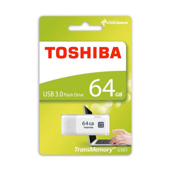 TOSHIBA PEN FLASH DRIVE U365 CHIAVETTA USB 3.0 150MB/S 64GB TRANSMEMORY  BLACK