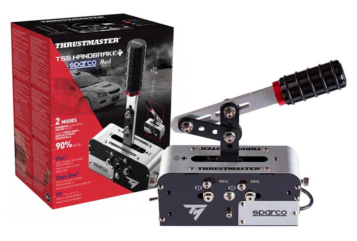 Thrustmaster TSS Handbrake Sparco Mod+ Handbremse und Sequential Schaltung  für PS5 / PS4 / Xbox Series X